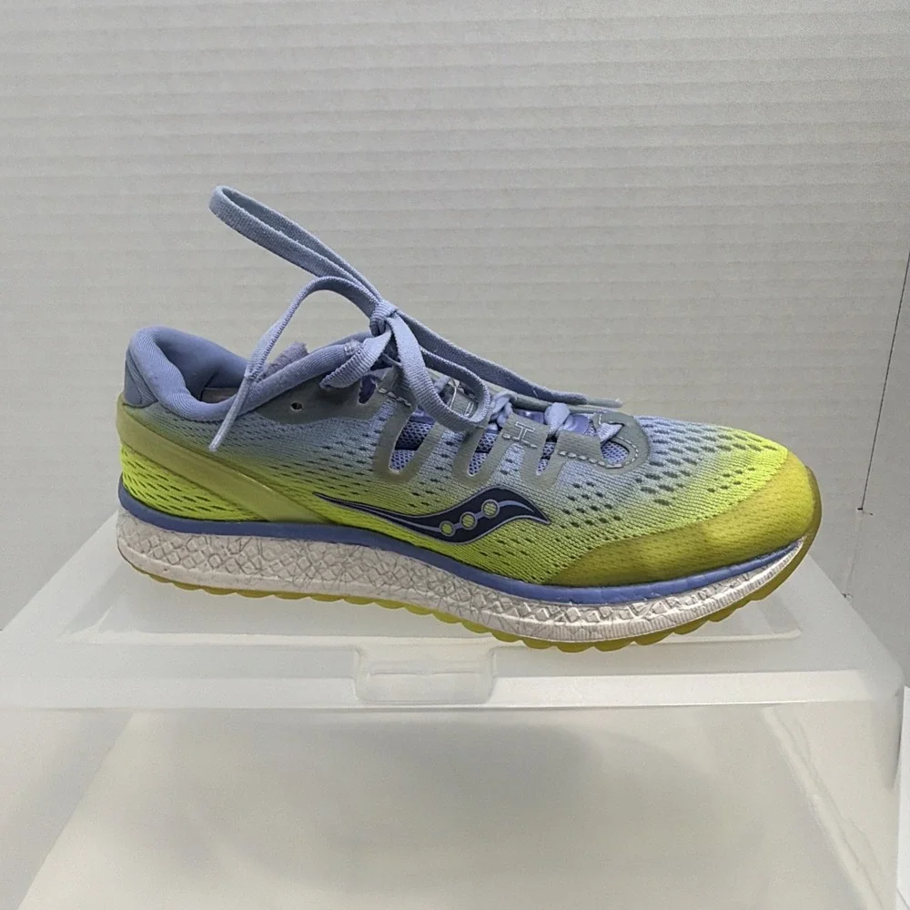 Saucony Everun Freedom ISO Women's 7 Running Shoes Purple Citron Preowned